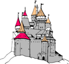 Dibujo Castillo medieval pintado por eddffffrfddegfr