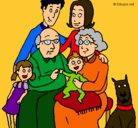 Dibujo Familia pintado por funny