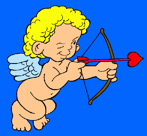 Cupido apuntando con la flecha