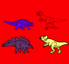 Dibujo Dinosaurios de tierra pintado por gabirel