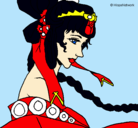 Dibujo Princesa china pintado por Gabriela_1
