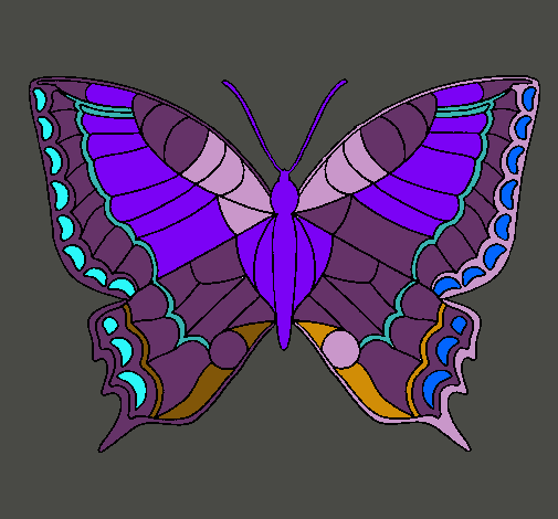 Dibujo Mariposa pintado por serxo