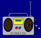 Dibujo Radio cassette 2 pintado por eduardo51
