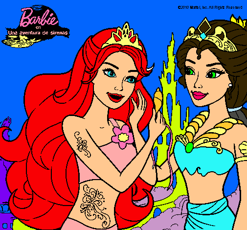 Barbie se despiede de la reina sirena