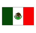 Dibujo México pintado por banderita