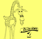 Dibujo Madagascar 2 Melman pintado por monica04