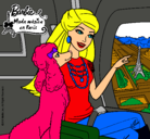 Dibujo Barbie llega a París pintado por amalia