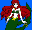 Dibujo Sirena pintado por Adelita