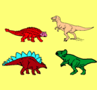 Dibujo Dinosaurios de tierra pintado por delio