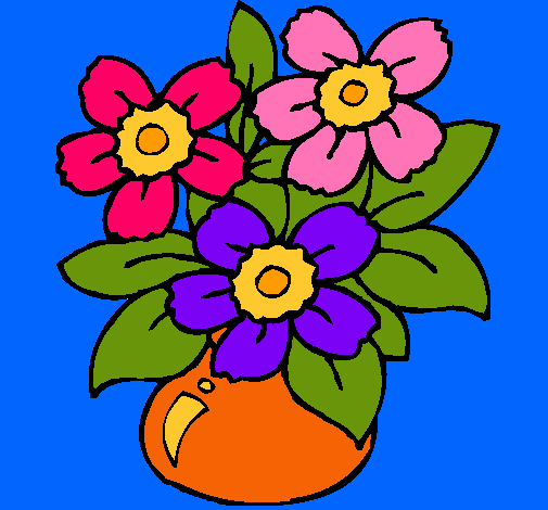 Dibujo Jarrón de flores pintado por margarit