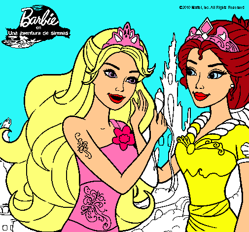 Barbie se despiede de la reina sirena