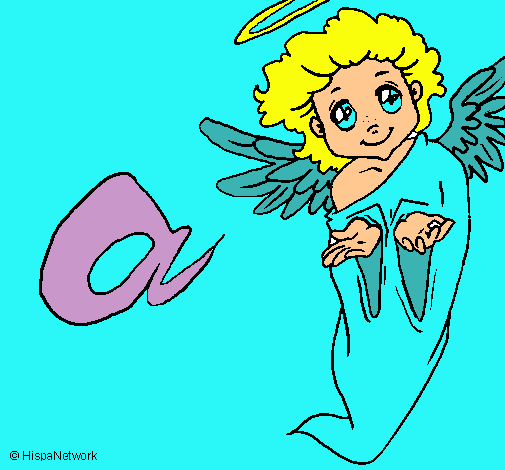 Dibujo Ángel pintado por Albiita