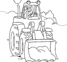 Dibujo Excavadora pintado por kendri