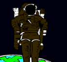 Dibujo Astronauta pintado por jugos