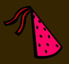 Dibujo Sombrero de cumpleaños pintado por olaya