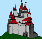 Dibujo Castillo medieval pintado por rrrrrrrrrryyyyy