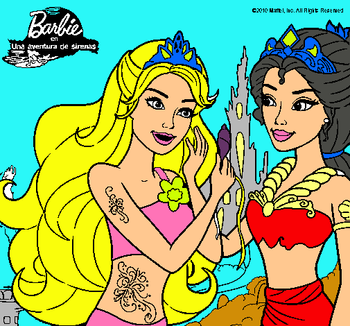 Barbie se despiede de la reina sirena