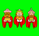 Dibujo Los Reyes Magos 4 pintado por johanapaol