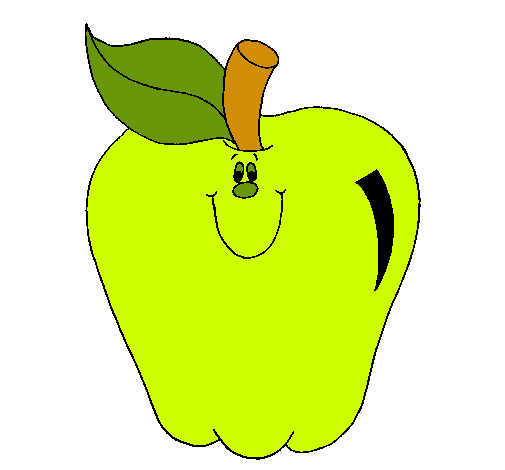 Dibujo Manzana pintado por yuny