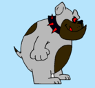 Dibujo Bulldog inglés pintado por tosu