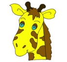 Dibujo Cara de jirafa pintado por MIQUEL