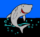 Dibujo Tiburón pintado por sintes