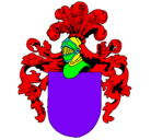 Dibujo Escudo de armas y casco pintado por egehb