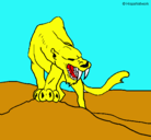 Dibujo Tigre con afilados colmillos pintado por ALE2004