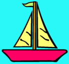 Dibujo Barco velero pintado por BARCO