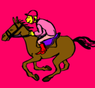 Dibujo Carrera de caballos pintado por judithfl