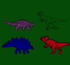 Dibujo Dinosaurios de tierra pintado por HERNAN