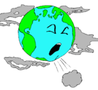 Dibujo Tierra enferma pintado por maguito