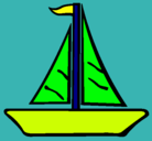 Dibujo Barco velero pintado por tomas