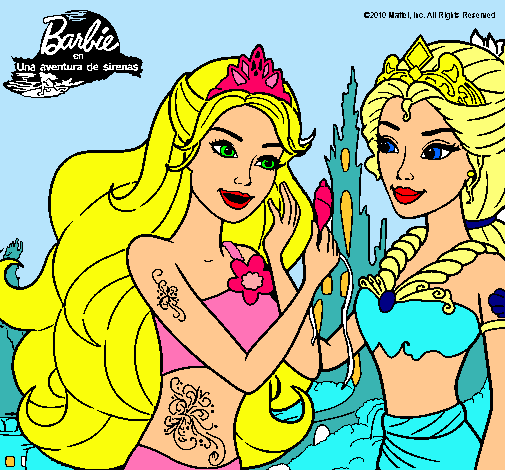 Barbie se despiede de la reina sirena