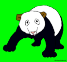 Dibujo Oso panda pintado por josellin