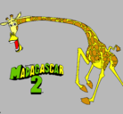 Dibujo Madagascar 2 Melman 2 pintado por Anto265