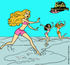 Dibujo Barbie de regreso a la playa pintado por lucia_25