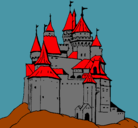Dibujo Castillo medieval pintado por gbyuftdycvudvyj