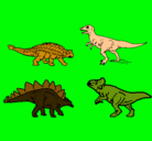 Dibujo Dinosaurios de tierra pintado por google