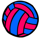 Dibujo Pelota de voleibol pintado por KRYSTAL