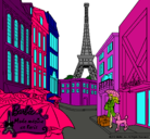 Dibujo Barbie en la Torre Eiffel pintado por FRAN_KIE