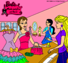 Dibujo Barbie en una tienda de ropa pintado por xiikii