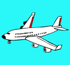 Dibujo Avión de pasajeros pintado por AVION