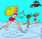 Dibujo Barbie de regreso a la playa pintado por jackeline