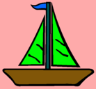 Dibujo Barco velero pintado por cuco
