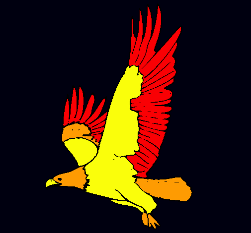 Águila volando