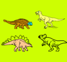 Dibujo Dinosaurios de tierra pintado por briaan