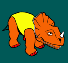 Dibujo Triceratops II pintado por faustino