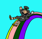 Dibujo Duende en el arco iris pintado por makita