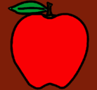 Dibujo manzana pintado por michtre